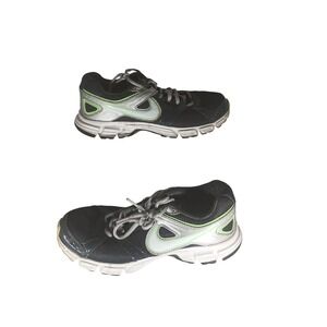 Nike Women's Downshifter 4 Running Shoes Gray Neon Green Lace Up Sneakers Size 7